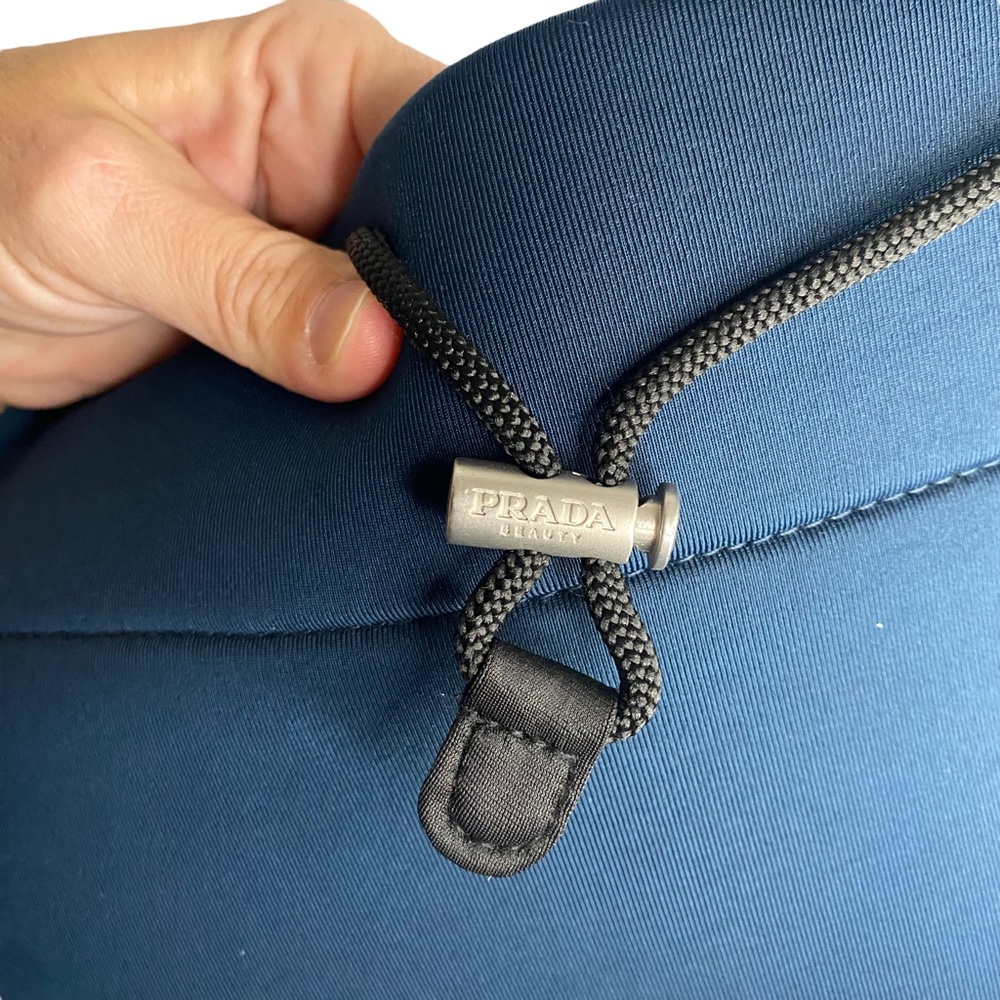 Prada Luna Rossa Drawstring Single Strap Navy Blu… - image 4